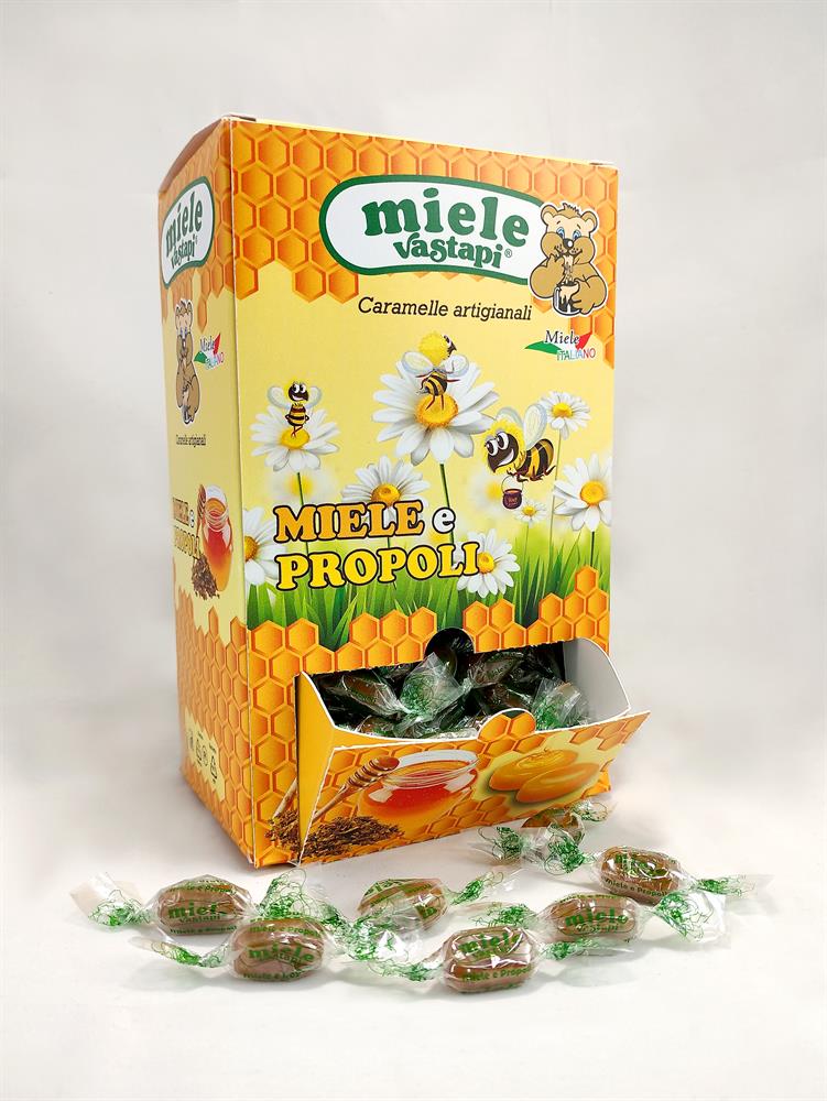 CARAMELLE MIELE E PROPOLI IN DISPENSER DA 750G